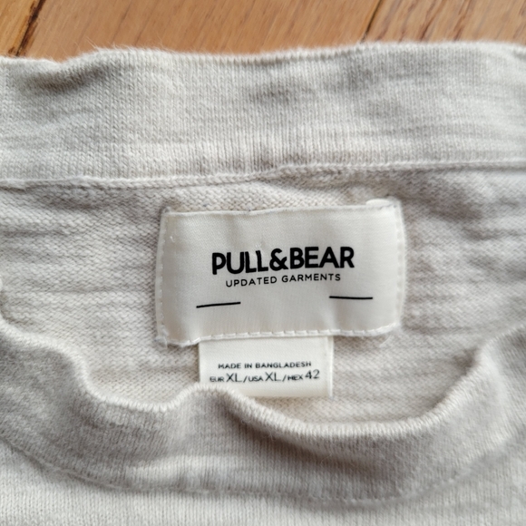 Pull&Bear Shirt in Dark Beige ABOUT YOU Knit Sweater TShirt Unisex - Picture 3 of 15